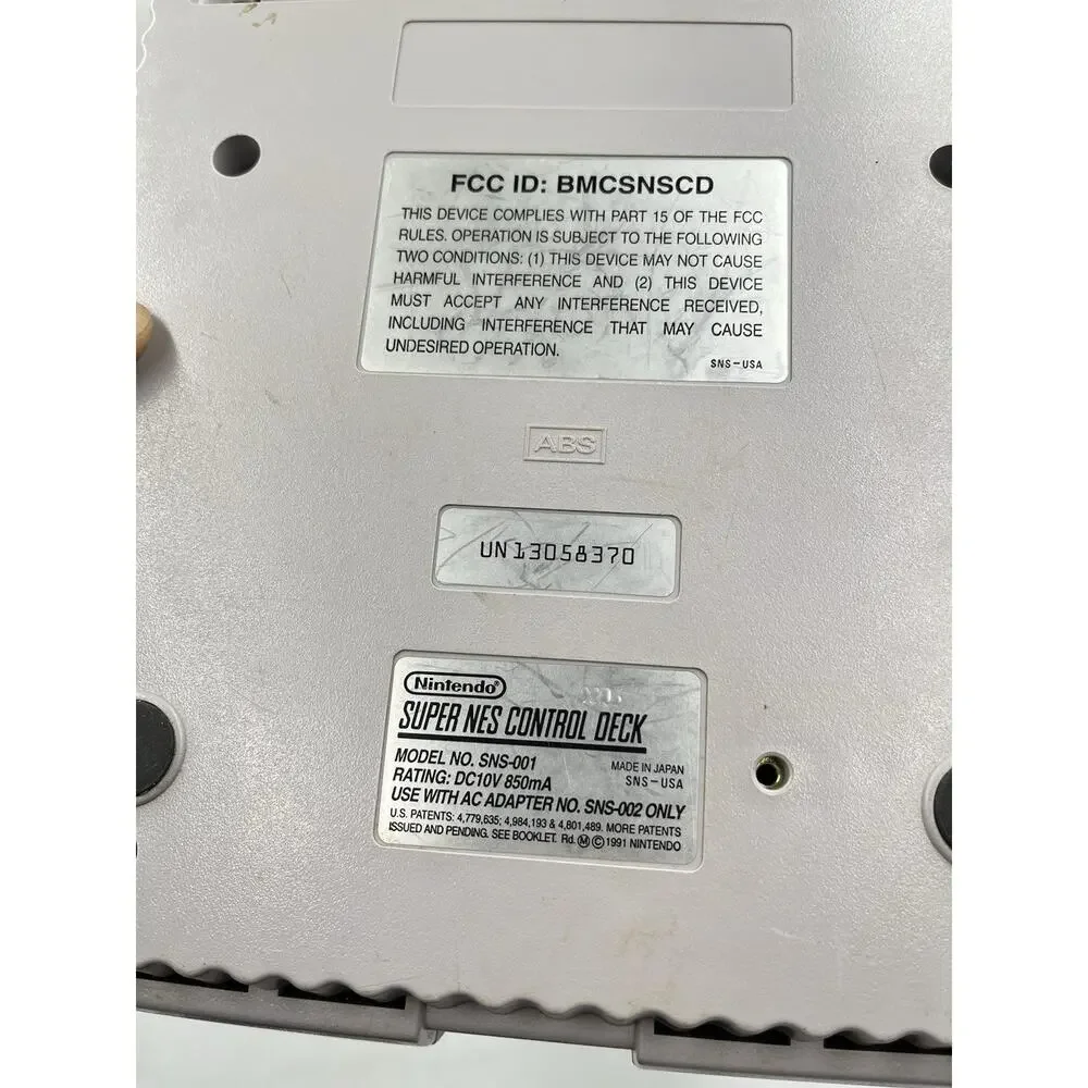 Nintendo Super NES Console SNS-001 OEM Bundle Controller Power AV Cord